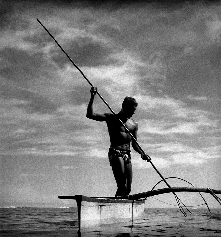 Foto de um pescador por Pierre Verger