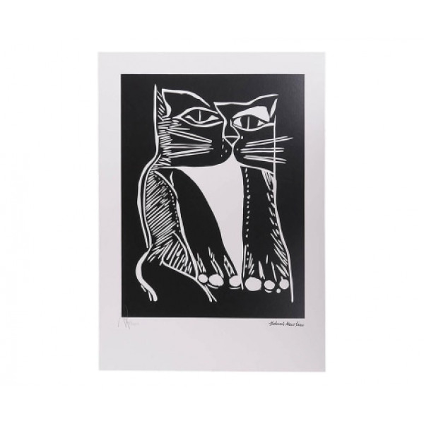 Aldemir Martins - Gato Preto - Serigrafia