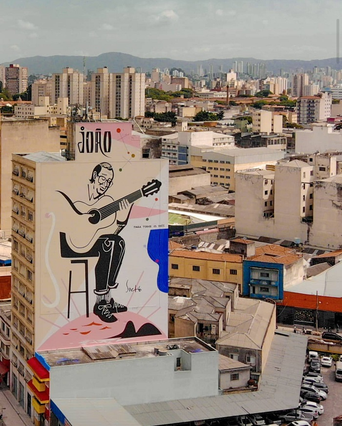 Obra de Speto em homenagem a João Gilberto