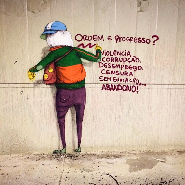 Grafite de Os Gêmeos como manifestação