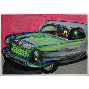 Rubens Gerchman - Carro Verde - Serigrafia